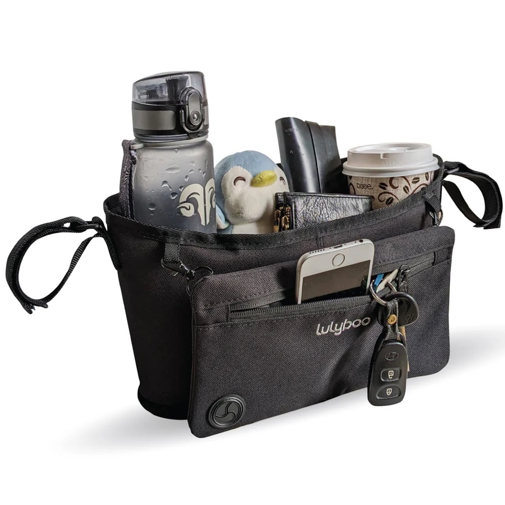 Lulyboo Black Stroller Organizer